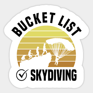 Skydiving Skydiver Parachuting Parachute Skydivers Sticker